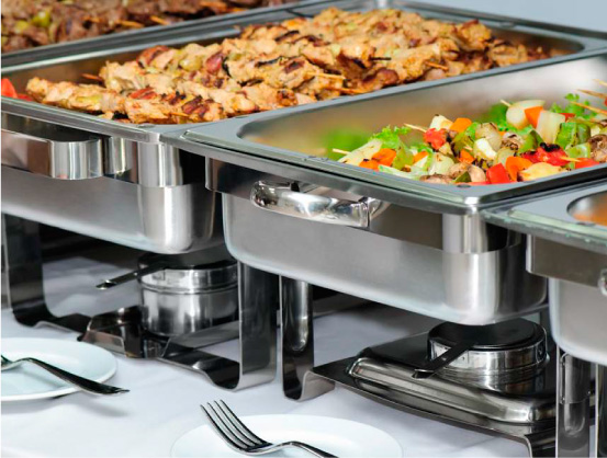 bandejas de alimentos